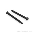 DIN7981 black cross recessed pan head tapping screws